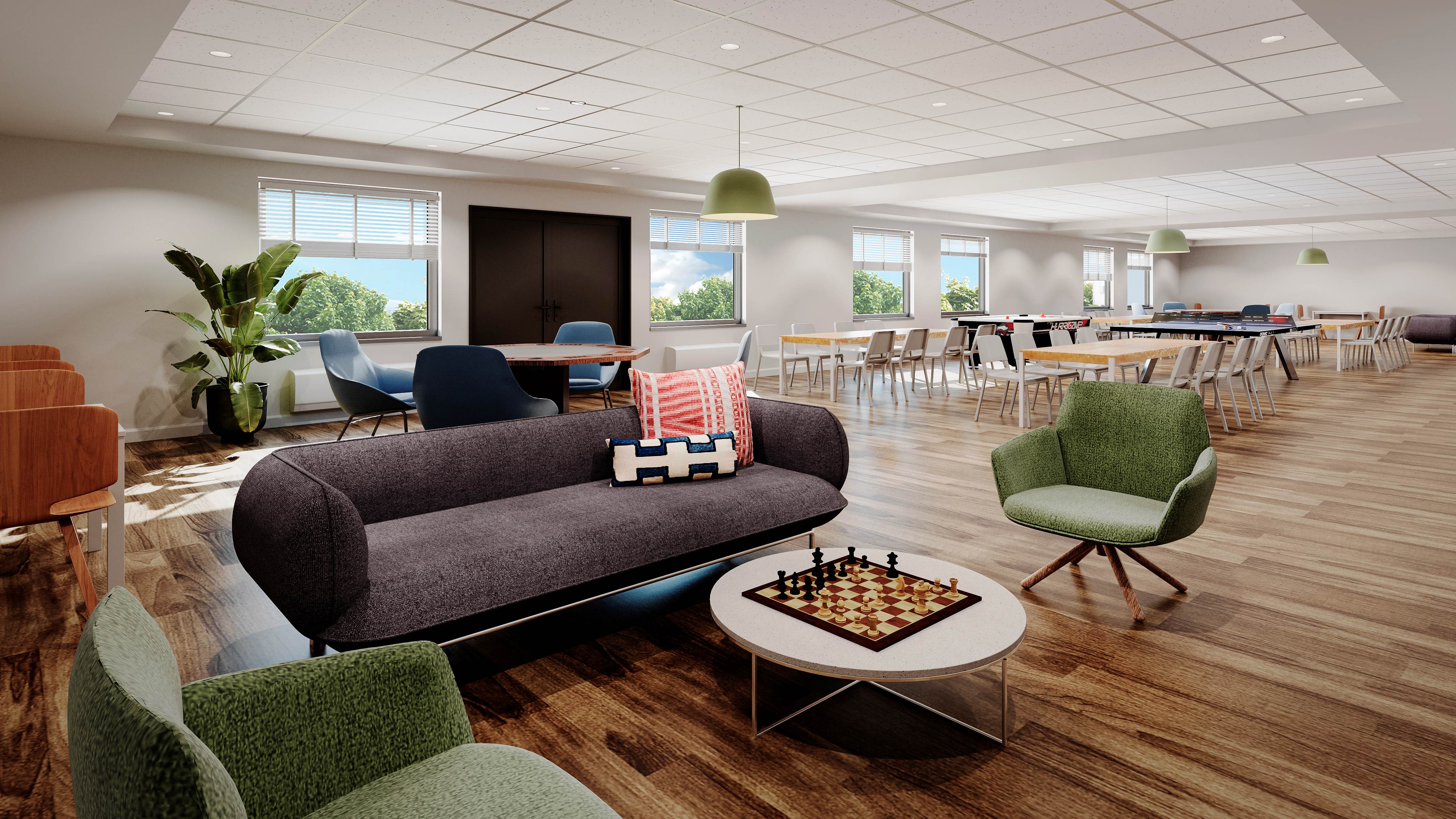 Houston-Veterans-Village-U.S.-VETS-Housing-Corp-Game-Room-Interior-Daytime-Houston-TX
